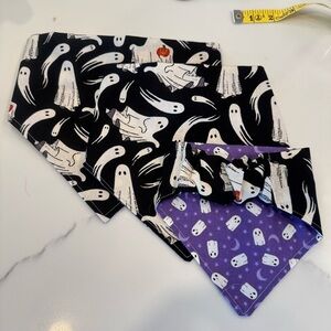 Handmade Reversible Ghost Dog Bandana